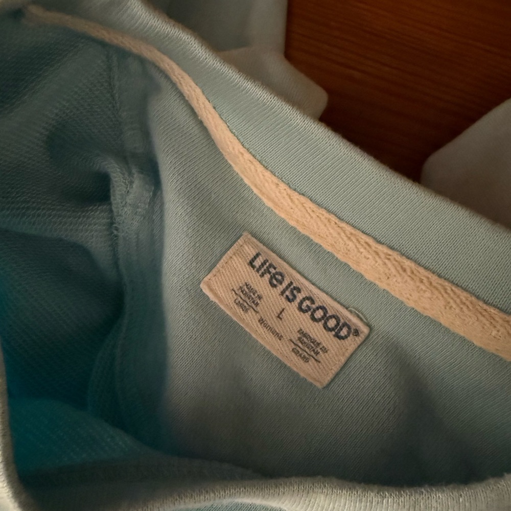 Life Is Good Sky Blue Sweatshirt - Picture 3 of 3